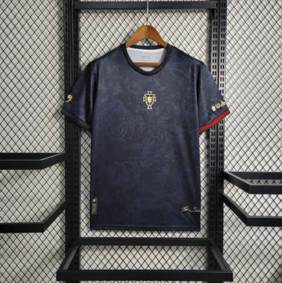 Portugal Fodboldtrøje 2024/25 Sort Special Edition