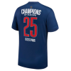 PSG 24/25 Champions Trøje med Tryk