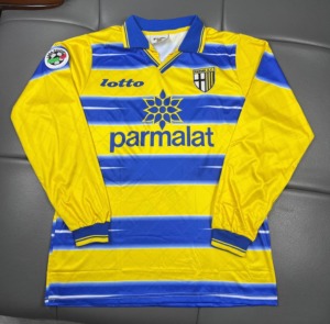 Fodboldtrøje Parma 1998/99 Hjemmebane Lange Ærmer