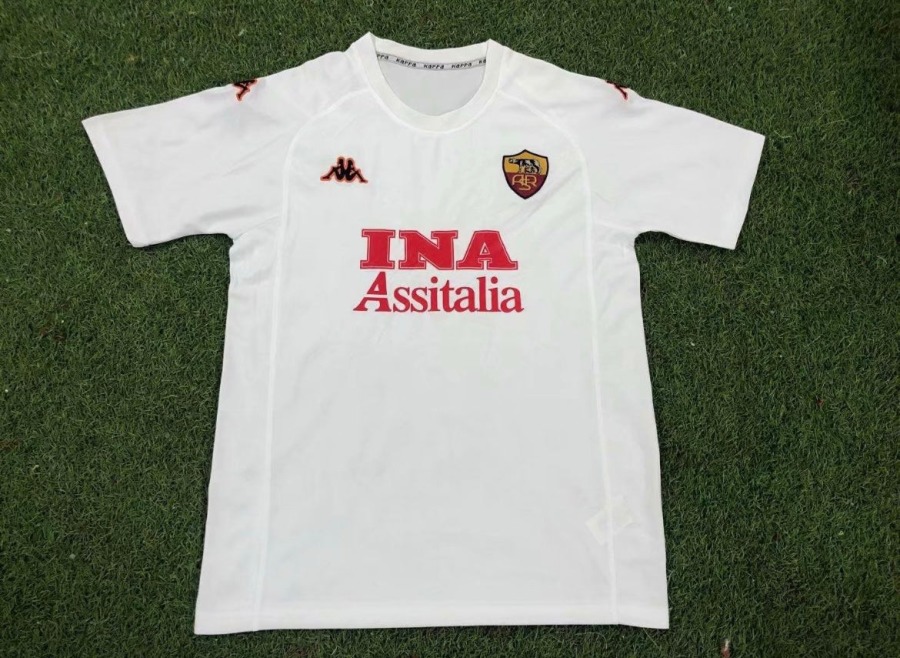 Fodboldtrøje AS Roma Udebanetrøje 2000/01