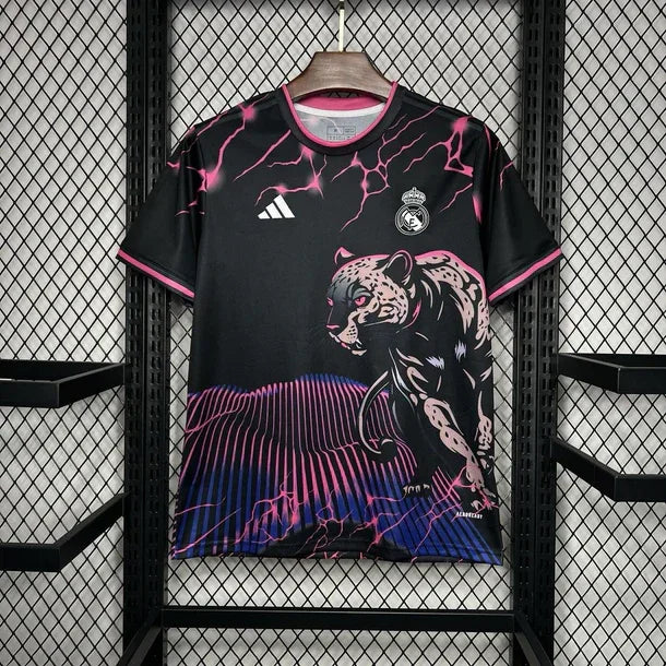 Fodboldtrøje Real Madrid Sort Rosa Panther 2024/25