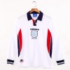 Fodboldtrøje England Hjemmebanetrøje 1998 Lange Ærmer Retro