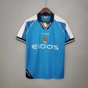 Fodboldtrøje Manchester City Retro 1999/2001