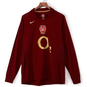 Arsenal Hjemmebanetrøje 2005-2006 Lange Ærmer Retro