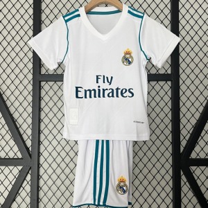Real Madrid Hjemmebanetrøje 2017-2018 Børn Retro