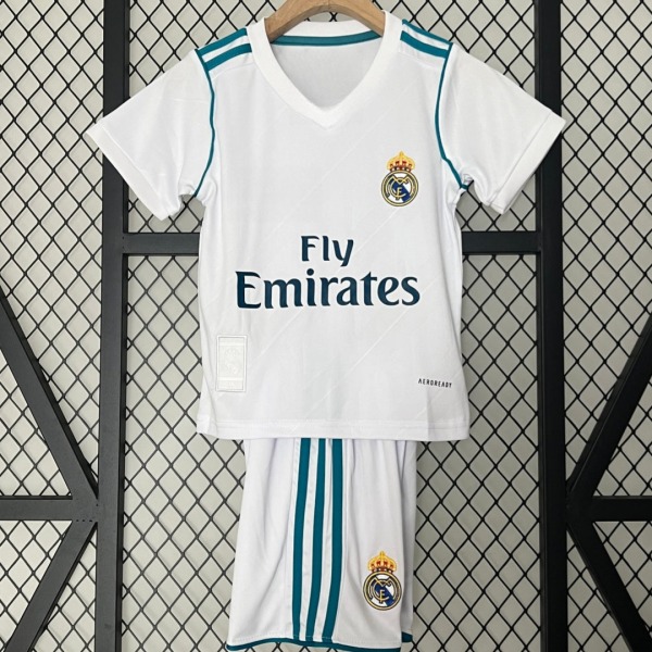 Fodboldtrøje Real Madrid Hjemmebanetrøje 2017-2018 Børn Retro