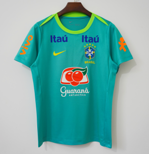 Fodboldtrøje Brasilien Træning Grøn 2004 Retro