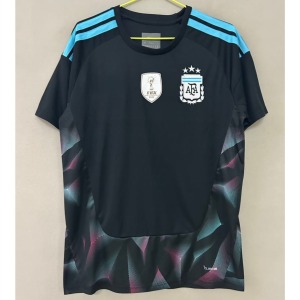Fodboldtrøje Argentina 24/25 Sort Premium Edition