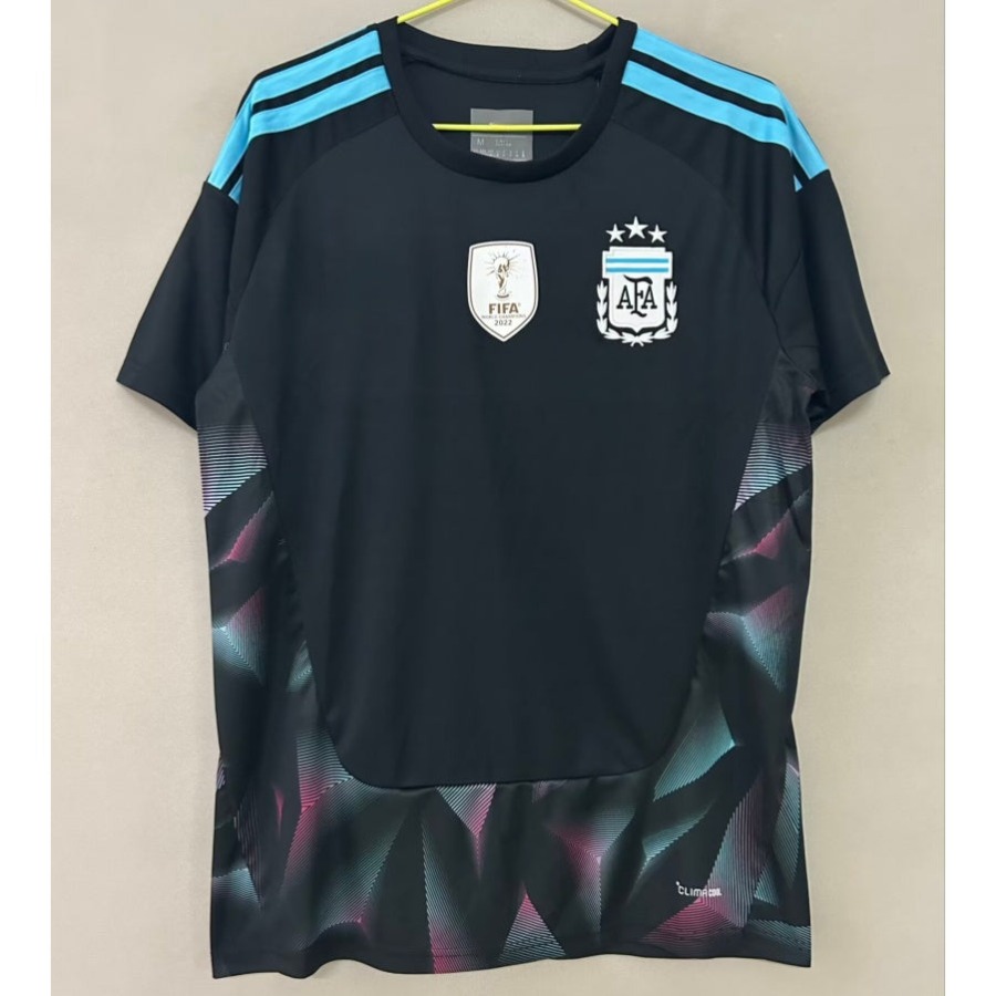 Fodboldtrøje Argentina 24/25 Sort Premium Edition