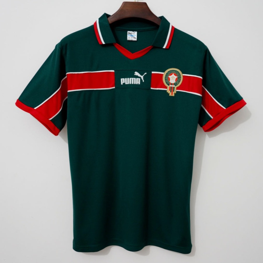 b6c7954edcd078fa107b66dbb5dbe32d.jpg Marokko Hjemmebanetrøje 1998 Retro