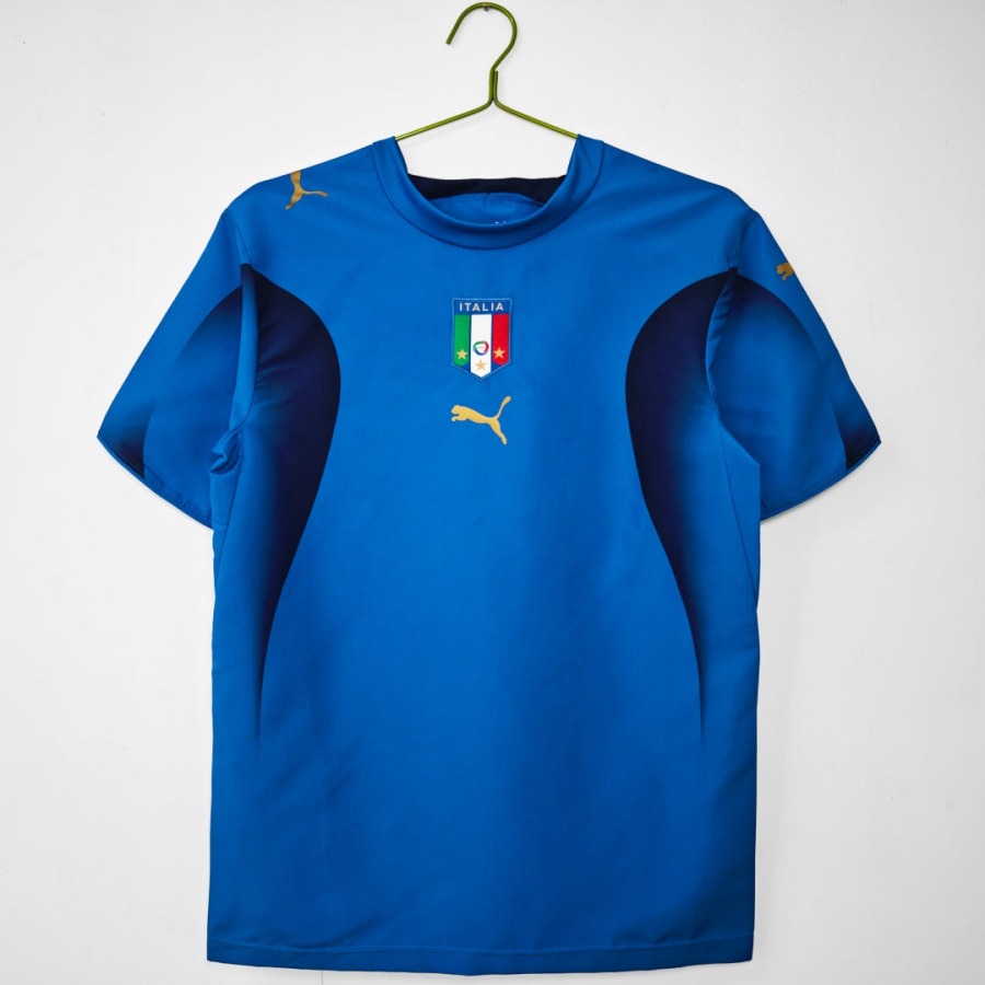 bec70078a623f53641c33ad949dfc58a.jpg Fodboldtrøje Italien Hjemmebanetrøje 2006 Retro