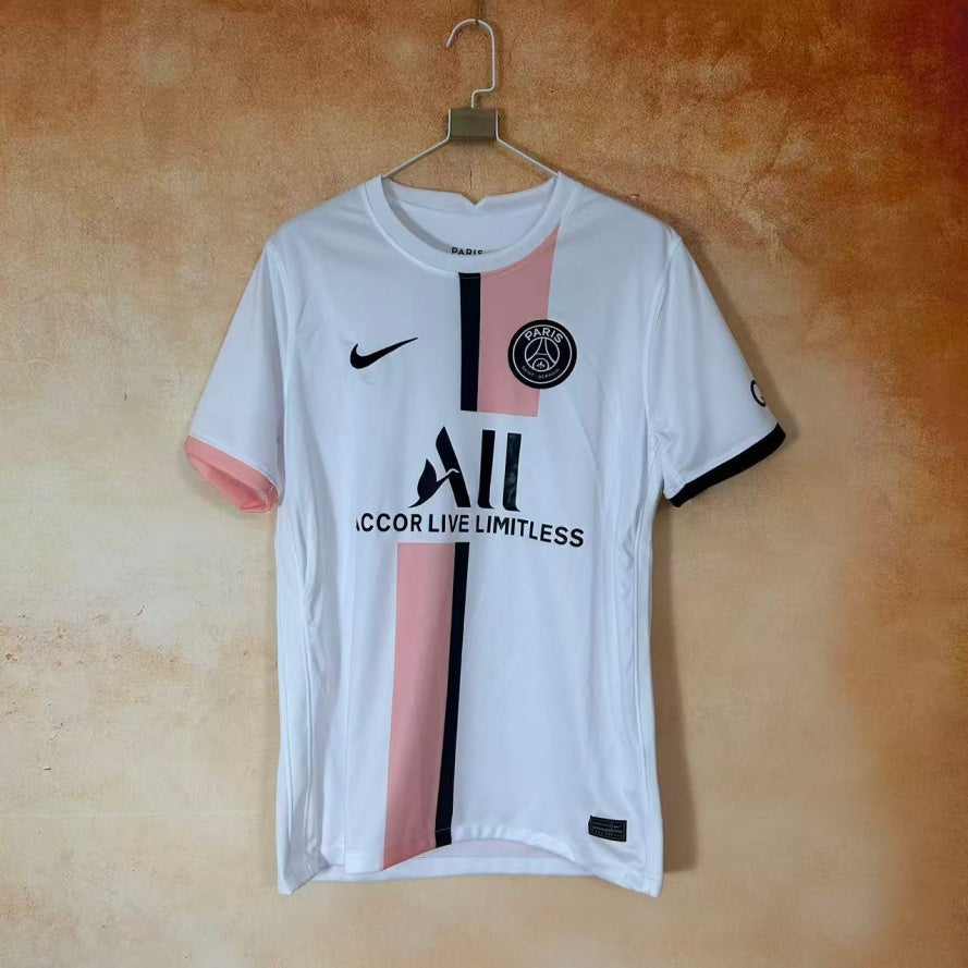 bf354b5c43198b61d8a3f2f16d2adcea.jpg Fodboldtrøje PSG Retro Hvid 2021-2022