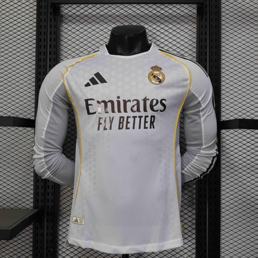 Fodboldtrøje Real Madrid 2025-26 Lang Ærme