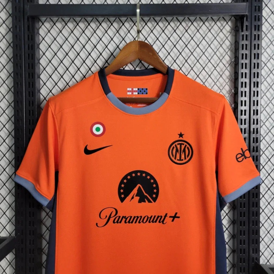 Inter Milan Third Orange 2023-2024 Fodboldtrøje