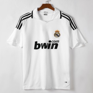 Fodboldtrøje Real Madrid Hjemmebanetrøje Retro 2008-2009