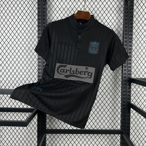 Fodboldtrøje Liverpool 1995 Retro Black Premium