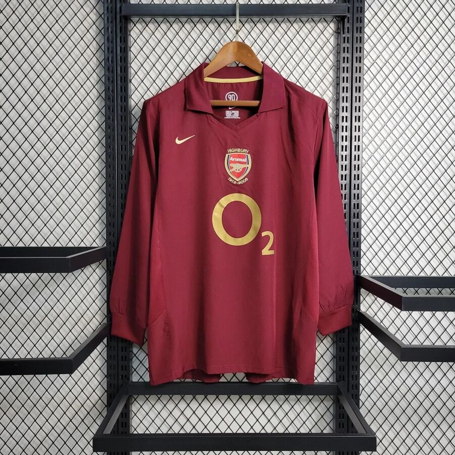 Fodboldtrøje Arsenal Retro Langærmer 2005/06
