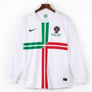 Portugal Udebanetrøje 2011-2012 Lange Ærmer Retro