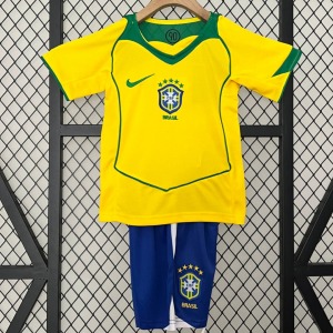 Fodboldtrøje Brasilien Børn Retro 2004