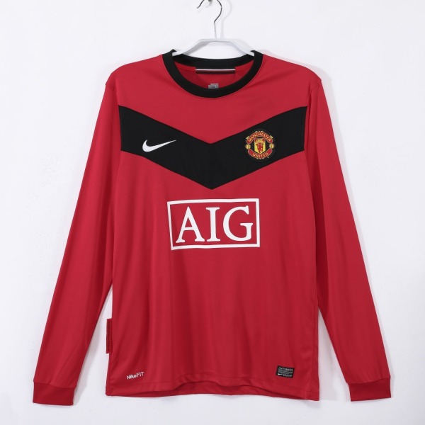 Fodboldtrøje Manchester United Hjemmebanetrøje 2010 Lange Ærmer