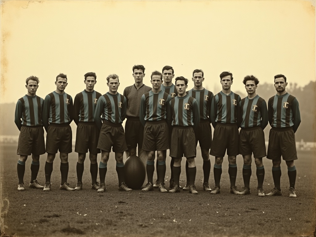 Historisk Inter Milan trøje 1908 - oprindelsen til de nerazzurre farver