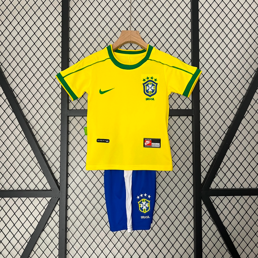 Fodboldtrøje Brasilien Retro Børn 24/25