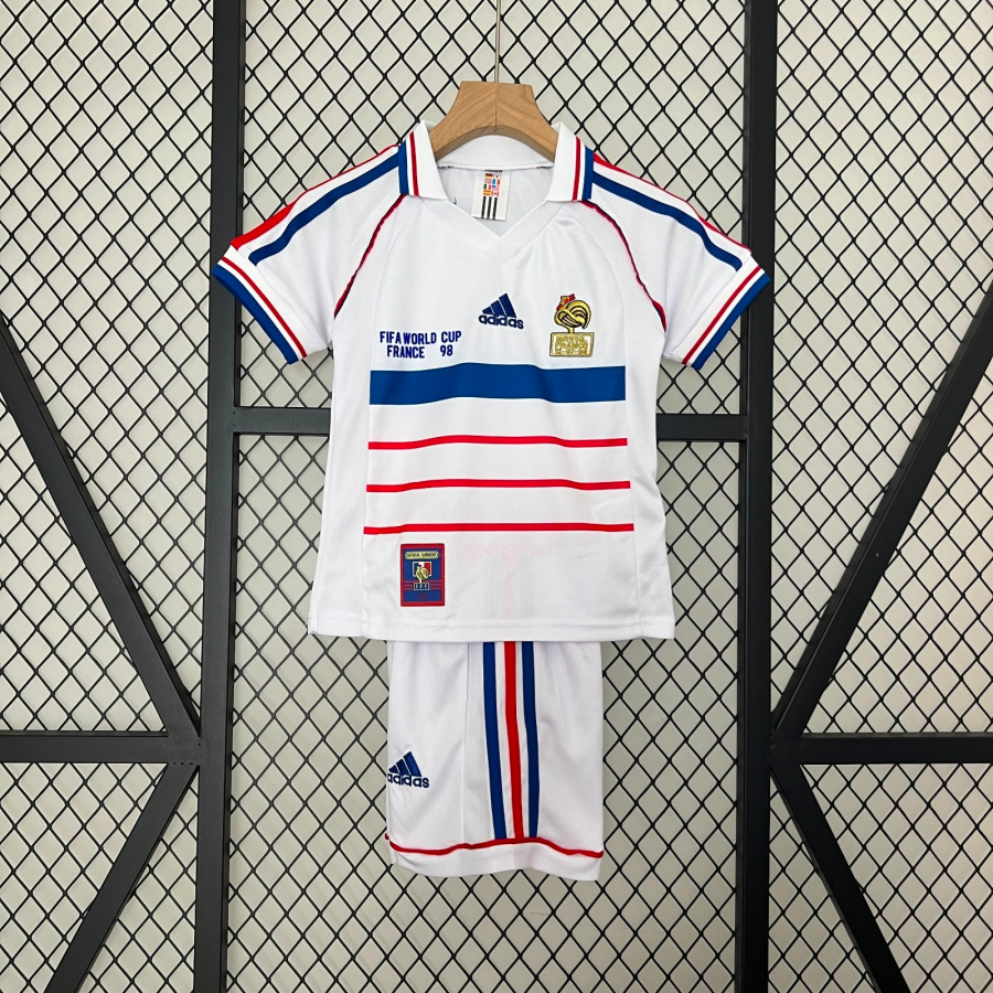 Fodboldtrøje Frankrig Retro Børn 24/25