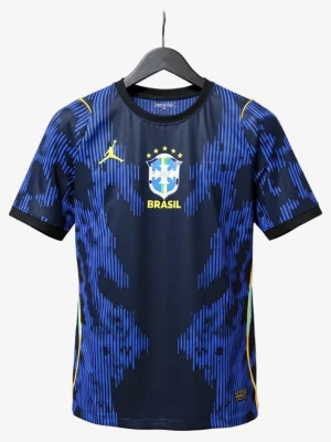 Fodboldtrøje Brasilien 2026 Udebanetrøje Player Lange Ærmer