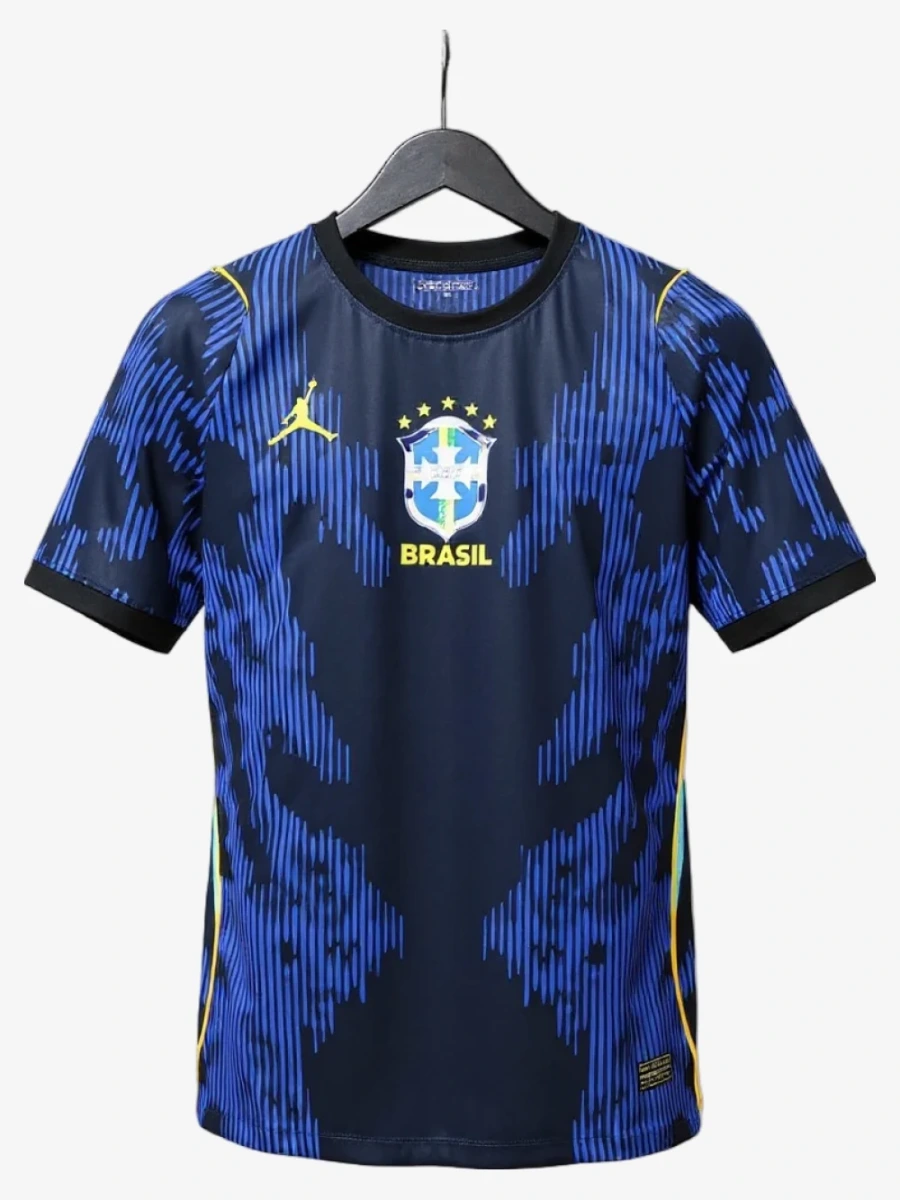 Fodboldtrøje Brasilien 2026 Udebanetrøje Player Lange Ærmer
