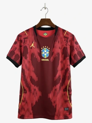 Fodboldtrøje Brasilien 2026 Rød Premium Edition
