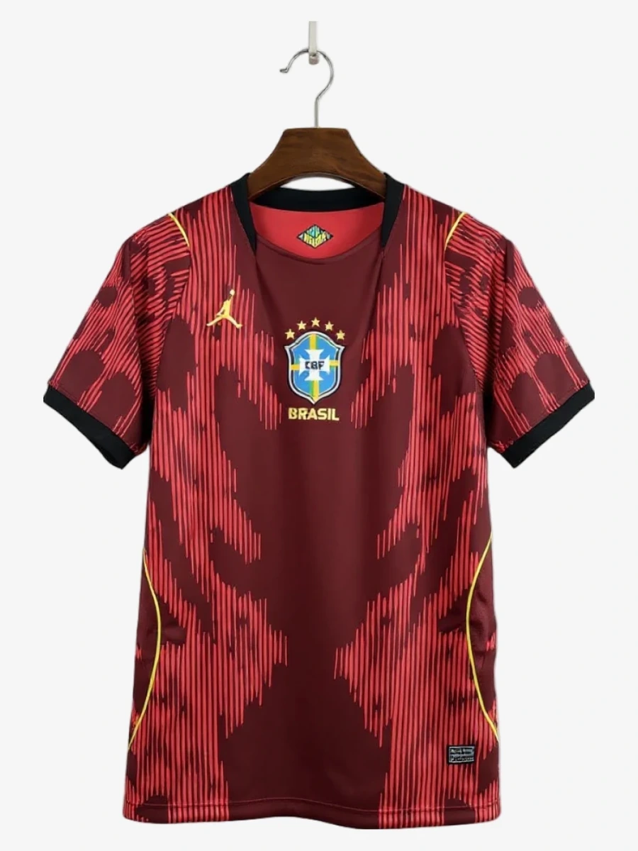 maillot-bresil-2026-rouge-edition-premium studio v12 Fodboldtrøje Brasilien 2026 Rød Premium Edition