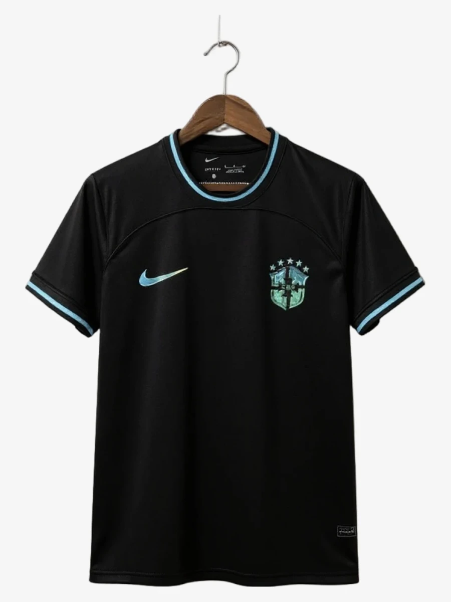 Fodboldtrøje Brasilien Concept Black 2025-2026