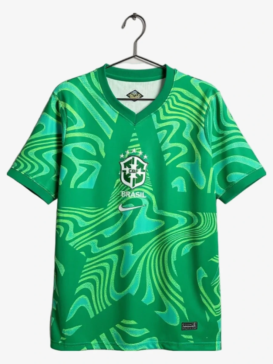 maillot-bresil-gardien-2026-vert-premium studio v12 Fodboldtrøje Brasilien Målmand 2026 - Grøn Premium