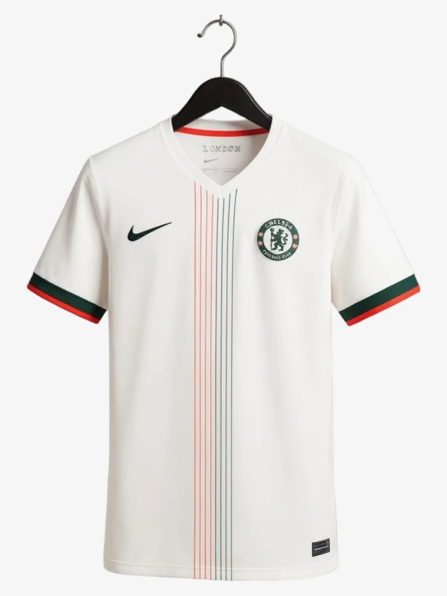 maillot-chelsea-fc-exterieur-2025-2026 studio v12 Fodboldtrøje Chelsea FC Udebanetrøje 2025-2026