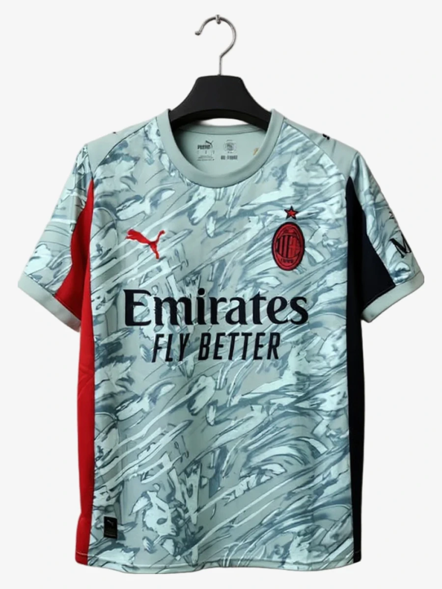 Fodboldtrøje Concept AC Milan Udebanetrøje Edition Grå 2025-2026