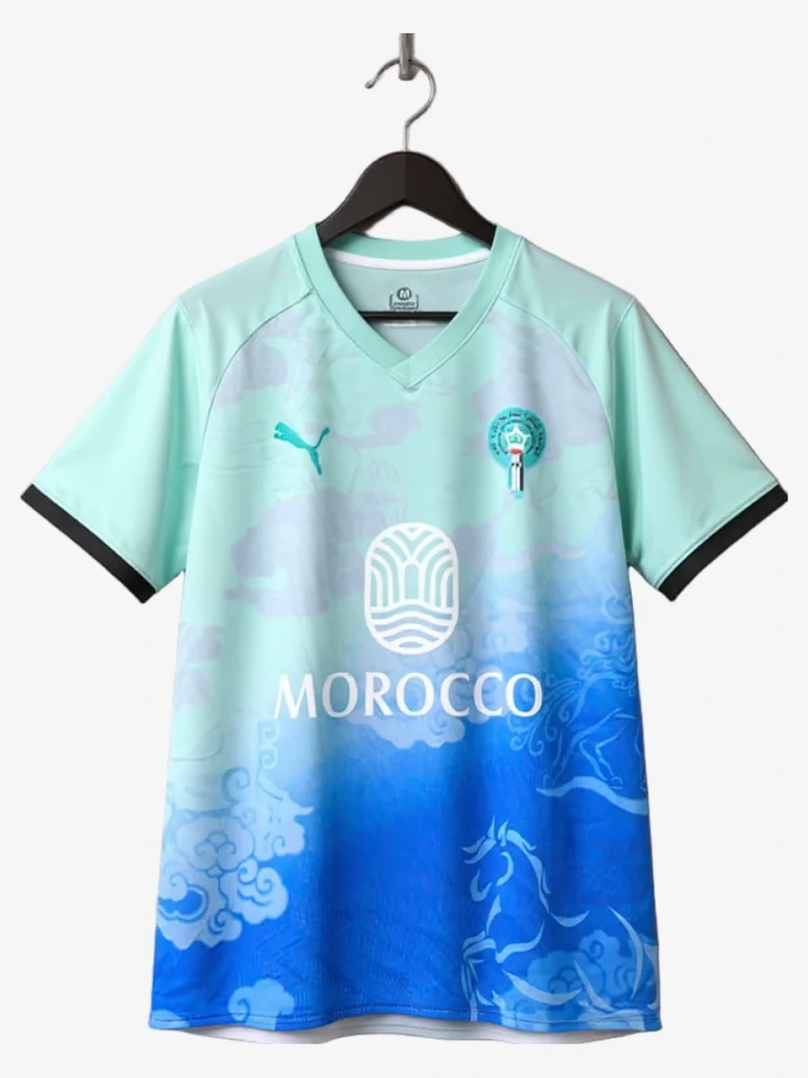 maillot-concept-maroc-edition-bleu-2025-2026 studio v12 Fodboldtrøje Concept Marokko Blå Udgave 2025-2026