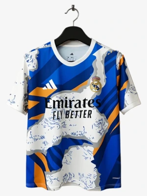 Fodboldtrøje Concept Real Madrid Abstrakt Mønster Edition 2025-2026