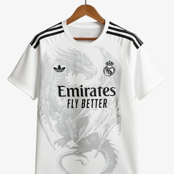 Fodboldtrøje Concept Real Madrid Special Edition Dragon Hvid 2024-2025