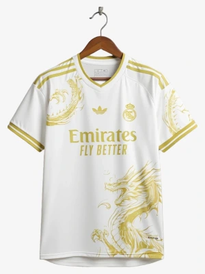 maillot-concept-real-madrid-special-edition-dragon-or-2024-2025 studio v12 Fodboldtrøje Concept Real Madrid Special Edition Dragon Guld 2024-2025