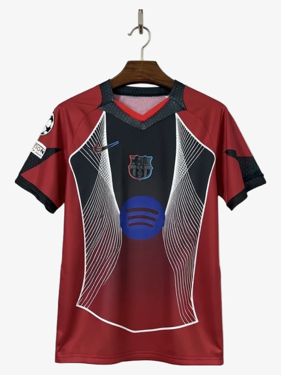 maillot-fc-barcelone-concept-rouge-2025-2026 studio v12 Fodboldtrøje FC Barcelone Concept Rød 2025-2026