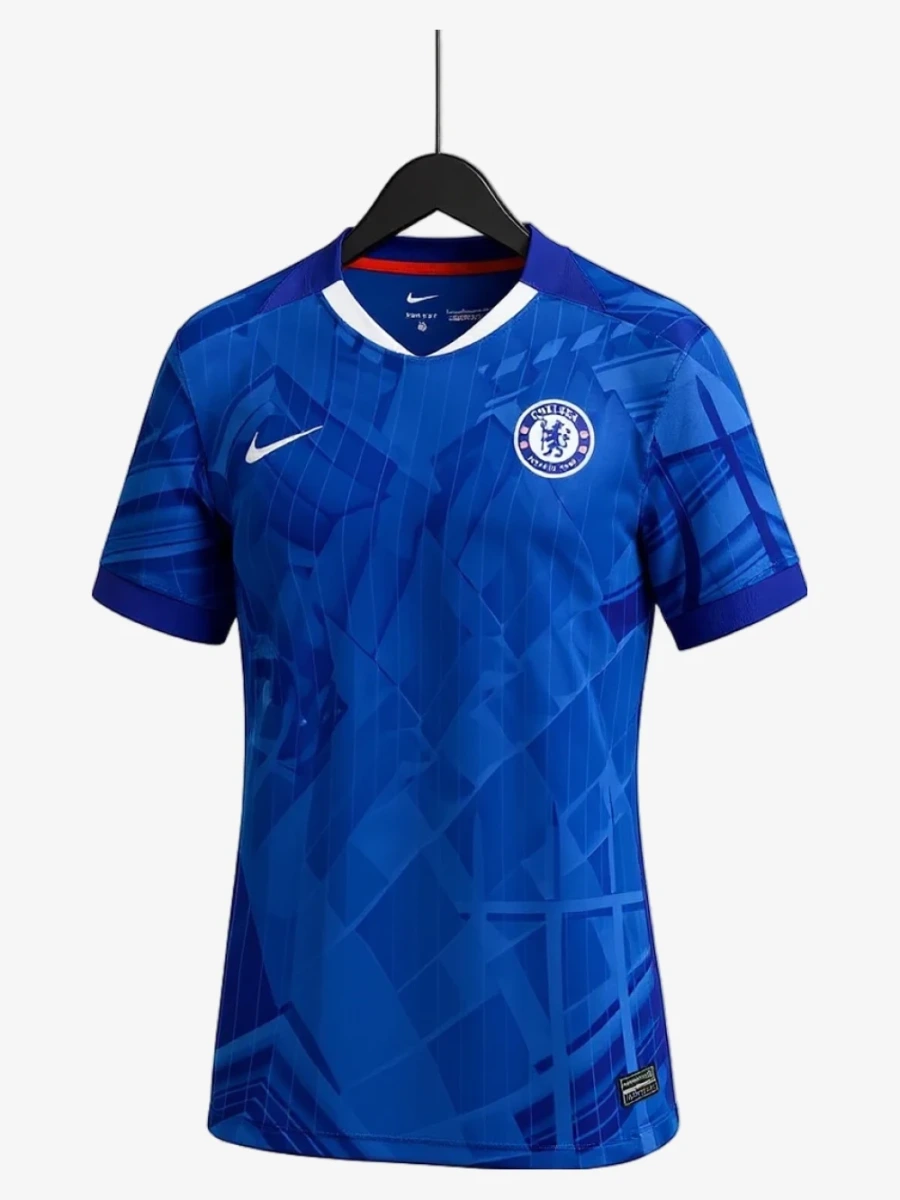 maillot-femme-chelsea-fc-domicile-2025-2026 studio v12 Dametrøje Chelsea FC Hjemmebanetrøje 2025-2026