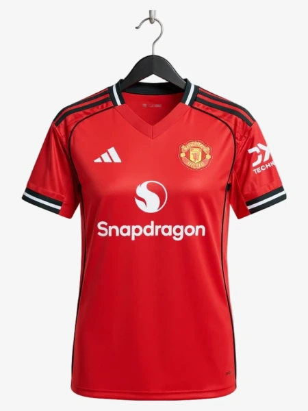 Fodboldtrøje Dame Manchester United Hjemmebanetrøje 2025-2026