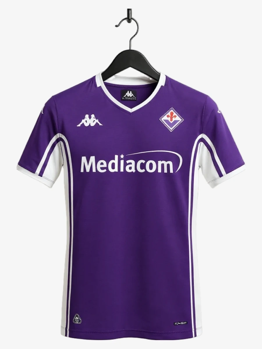 maillot-fiorentina-domicile-2025-2026 studio v12 Fodboldtrøje Fiorentina Hjemmebanetrøje 2025-2026