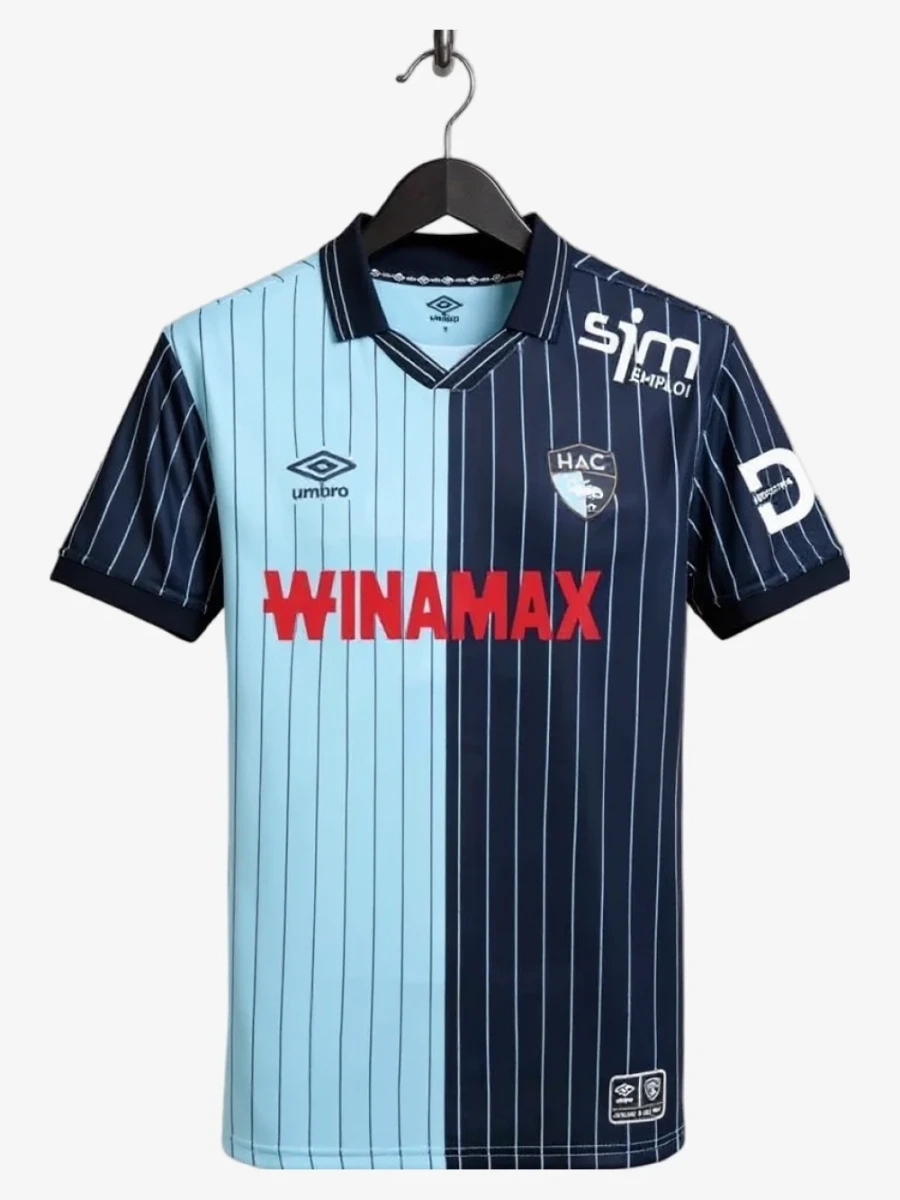 maillot-le-havre-domicile-2025-2026 studio v12 Fodboldtrøje Le Havre Hjemmebanetrøje 2025-2026