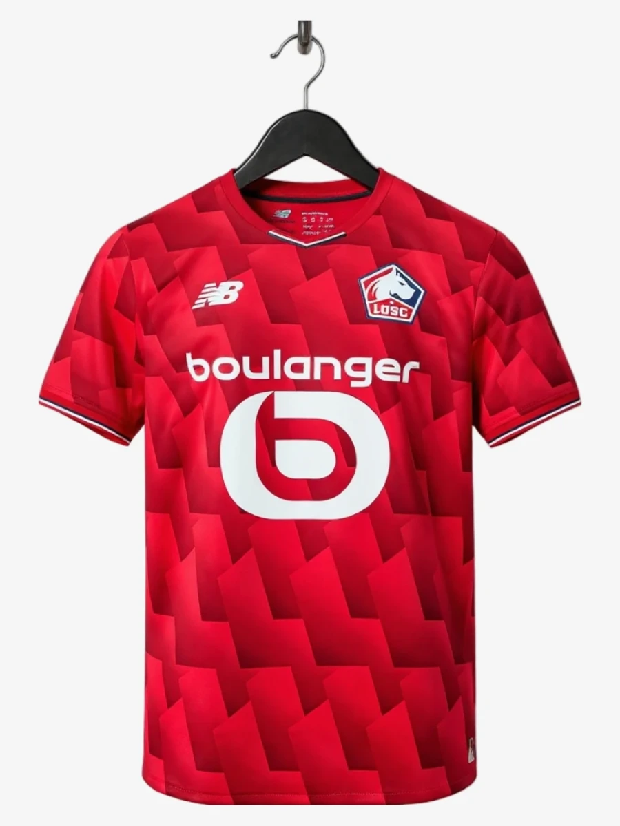maillot-lille-losc-domicile-2025-2026 studio v12 Fodboldtrøje Lille LOSC Hjemmebanetrøje 2025-2026