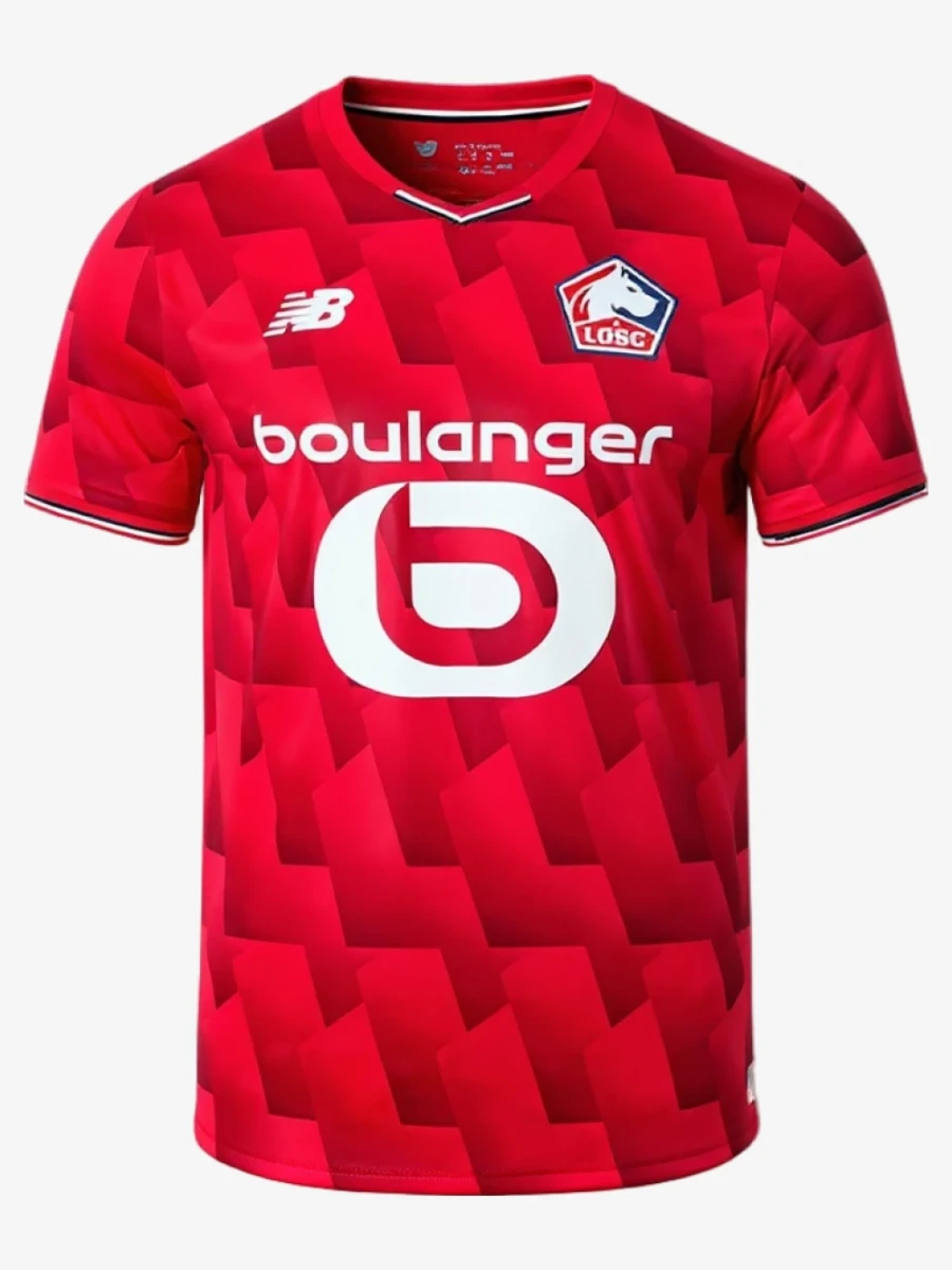 maillot-losc-lille-domicile-2025-2026 studio v10 Fodboldtrøje LOSC Lille Hjemmebane 2025-2026
