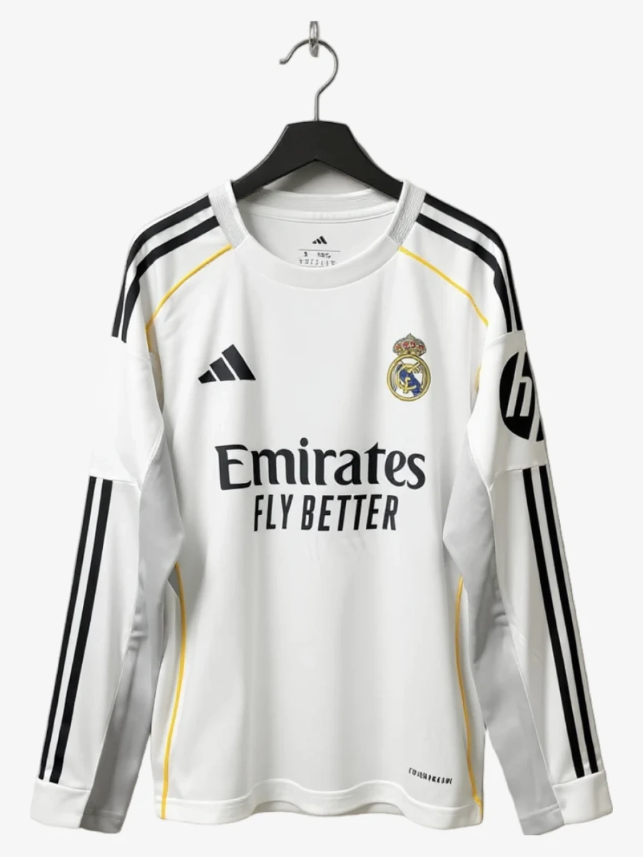 maillot-manche-longue-real-madrid-2025-2026 studio v12 Langærmet Trøje Real Madrid 2025/2026