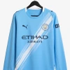 maillot-manchester-city-domicile-manches-longues-2025-2026 studio v12 Fodboldtrøje Manchester City Hjemmebane Langærmer 2025-2026