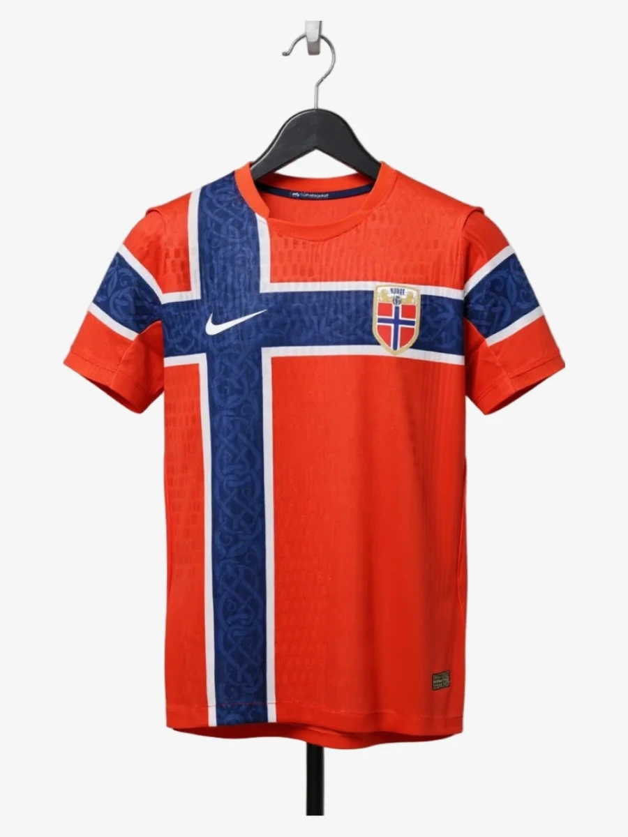 maillot-norvege-domicile-2026-player studio v12 Fodboldtrøje Norge Hjemmebanetrøje 2026 Player