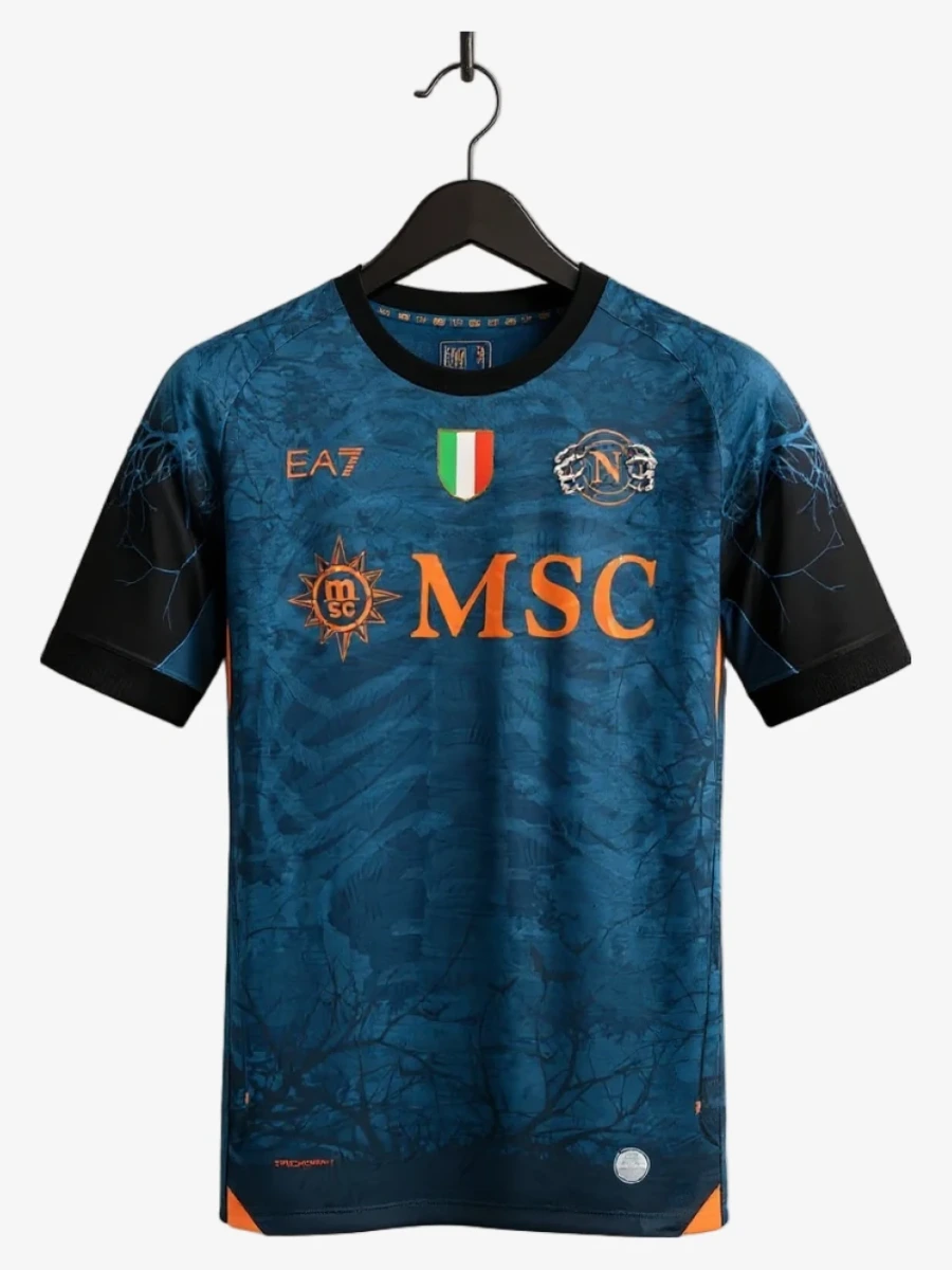 maillot-ssc-napoli-halloween-2025-2026 studio v12 Fodboldtrøje Ssc Napoli Halloween 2025-2026